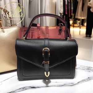 Black Leather Handbag
